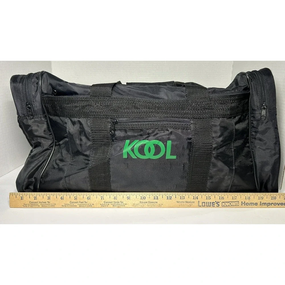 KOOL Cigarettes Advertising Promotional Black Nylon Duffel Gym Travel‎ Bag 21